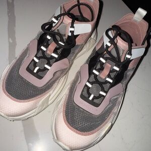 Moncler Pink Gray Black Women's Sneaker Trainers